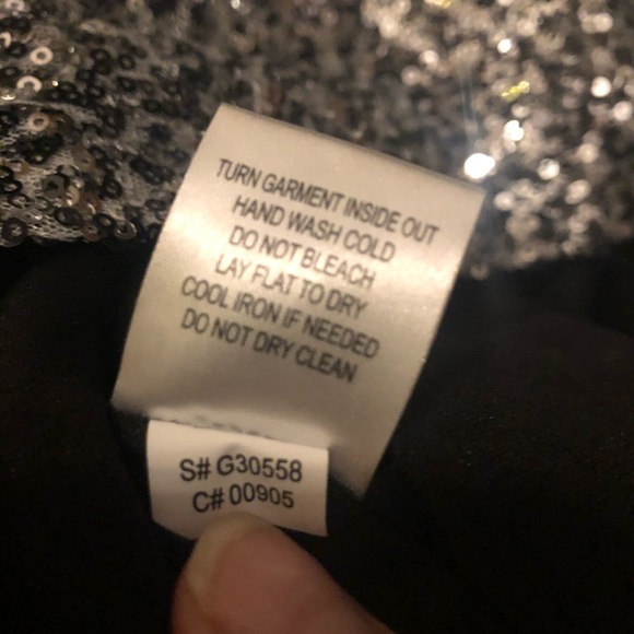 Maia Ombre Long Sleeve Sequin Sheath Dress - Picture 6 of 8